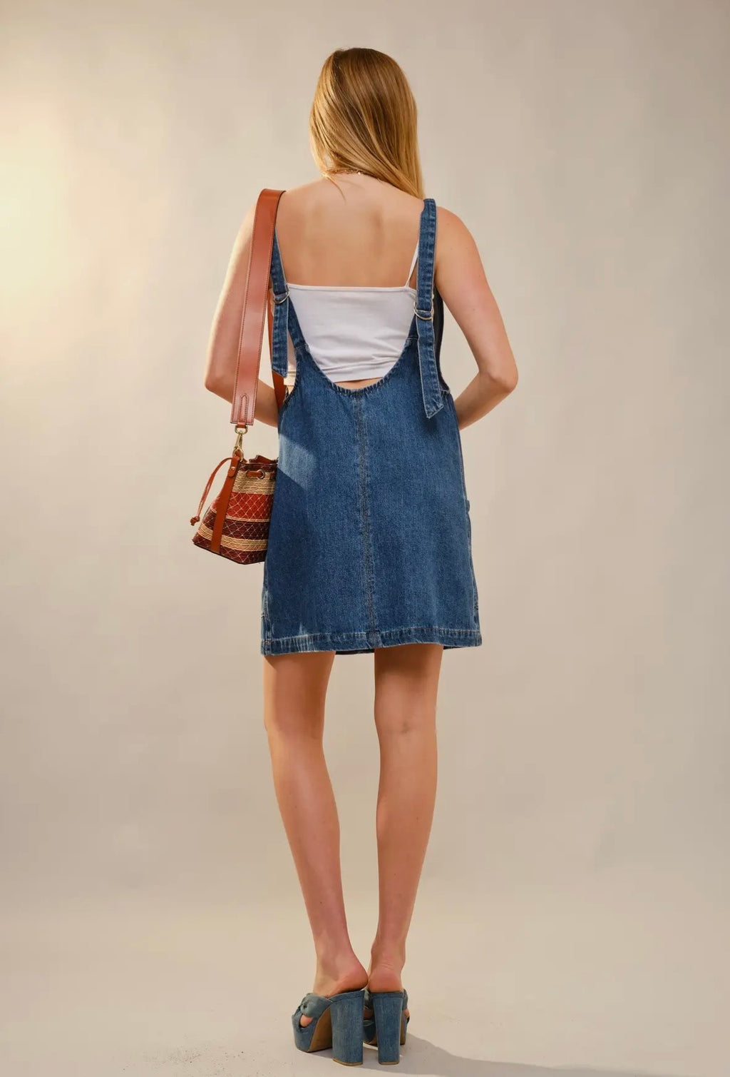 Overall Dress-Denim