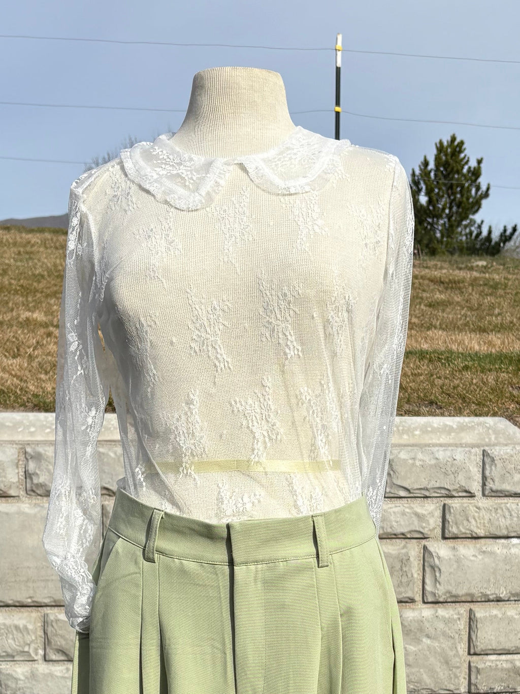 Lace Blouse White