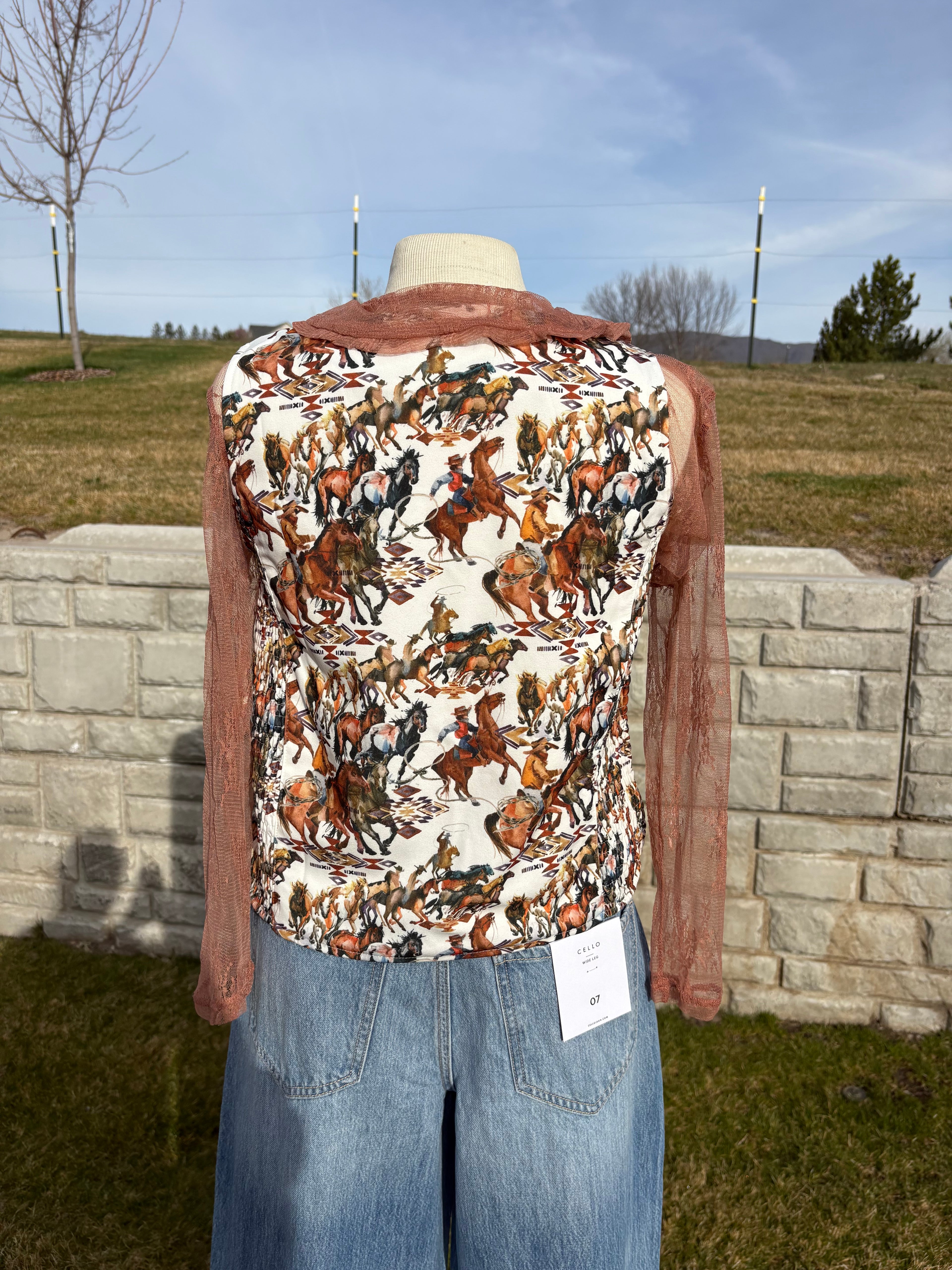 MK753 Buckaroo Vest Top