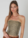 Leopard tube top