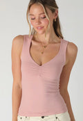 Shirred tank top