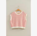 Striped crew neck top
